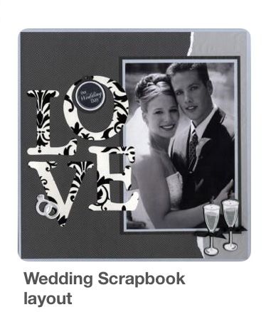 Wedding Layouts, Wedding Album Scrapbooking, Wedding Scrapbook Pages, Scrapbook Wedding, Wedding Scrapbooking, Wedding Scrapbooking Layouts, Scrapbook Letters, Scrapbooking Wedding, Love Scrapbook