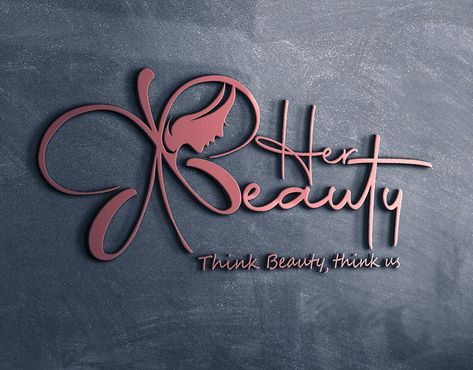 Beauty Saloon Logo on Behance Hair Saloon Designs Logo, Hair And Beauty Logo Design, Parlour Logo Design, Beauty Saloon Logo Designs, Hair Salon Logo Ideas Creative, Logo Design For Salon, Salon Logo Design Ideas Creative, Logo For Salon Beauty, Shop Logo Design Ideas