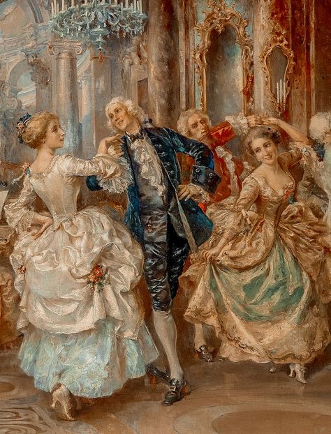 French Baroque Painting, 1750s Aesthetic, Baroque Painting Aesthetic, French Aristocracy Aesthetic, Rococo Art Paintings, Baroque Art Aesthetic, Rokoko Aesthetic, Baroque Art Painting, Baroque Period Art