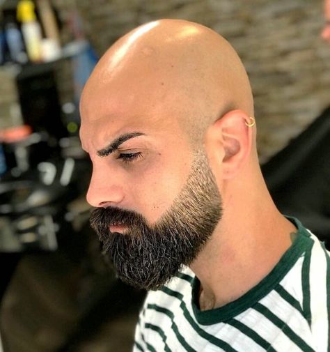 20 Beard Styles for Bald Guys to Look Stylish and Attractive | Hairdo Hairstyle Beard Styles Bald, Bald Head With Beard, Faded Beard Styles, Shaved Head With Beard, Ducktail Beard, Bald Men With Beards, Bald Men Style, Beard Styles Short, Beard Haircut