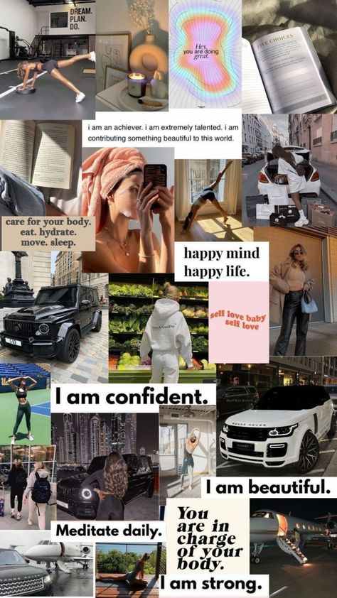 Vision Board With Pictures, Vision Board Manifestation 2023, Vision Board Ideas On Poster Board, Manifestation 2023, Manifestation Vision Board, Creative Vision Boards, Vision Board Diy, Vision Board Collage, 2023 Goals