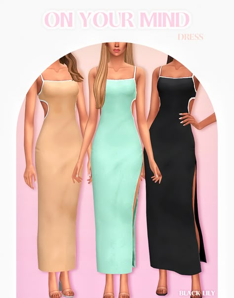 On Your Mind Dress | Patreon Sims 4 Maxi Dress Cc, Sims 4 Cc Dresses Formal Maxis Match, Sims 4 Maxi Dress, Sims 4 Dresses Patreon, Sifix Sims 4, Sims4 Shirts, Cc Dress Sims 4, Sims 4 Dress Cc Maxis Match, Sims 4 Maxis Match Dress