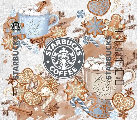 Starbucks Wallpapers, Circut Joy, Sewing Business Logo, Decal Business, Starbucks Wallpaper, Cricut Cups, Starbucks Art, Starbucks Cup Art, Starbucks Design