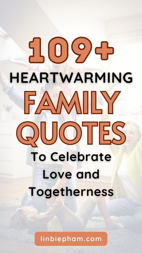 Need help expressing your feelings to loved ones? Get inspired with our collection of 109+ heartwarming family quotes, including short family quotes and inspirational family quotes. Save this pin for later and come back to it whenever you need a dose of family love quotes! Family Sayings And Quotes Signs, Love Our Family Quotes, Family Is All You Have Quotes, New Traditions Quotes, Family Quotes Short And Sweet, Family Quotes Blessed Short, Lds Family Quotes, Family Appreciation Quotes, Family Sayings And Quotes Short