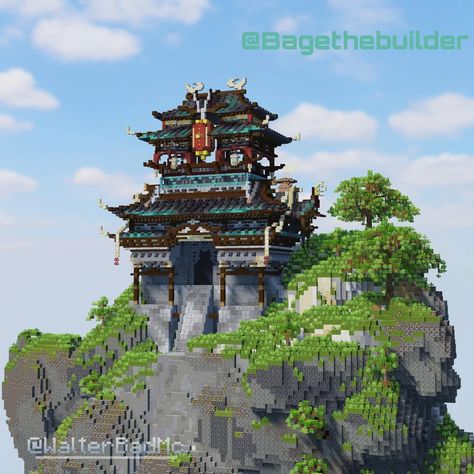 Japanese Minecraft Builds, Minecraft Storage, Minecraft Mountain, Minecraft Japanese House, Minecraft Japanese, Minecraft Structures, Minecraft House Plans, Snow House, Japan Architecture