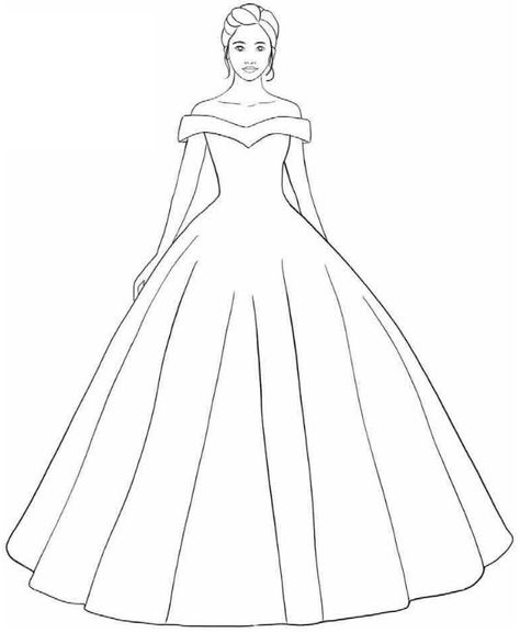 Step by step drawing a ball gown - Charcoals Ball Gown Drawing Sketches, Party Wear Dress Drawing, Simple Dress Design Drawing, Dress Drawing Easy Step By Step, Gown Illustrations Sketches, Party Wear Drawing, Gown Designs Drawing, Gown Drawing Sketches Easy, Ballgown Drawing