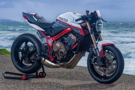 Honda Custom, Moto Guzzi Cafe Racer, Honda Cb650r, Stunt Bike, Flat Tracker, Honda Bikes, Evo X, Honda Motors, Sport Motorcycle