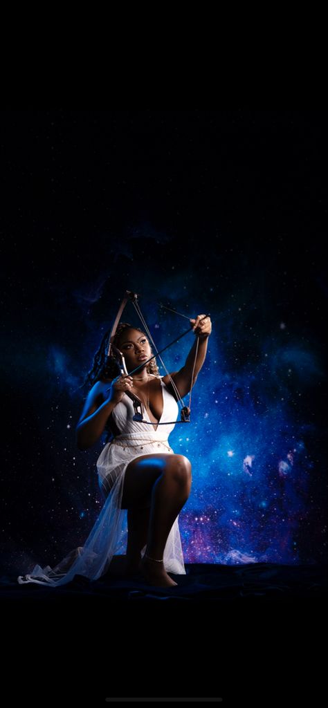 Sagittarius Theme Photoshoot, Black Sagittarius Goddess, Sagittarius Szn Photoshoot, Sag Photoshoot Ideas, Earth Sign Photoshoot, Sagittarius Season Photoshoot, Water Sign Photoshoot, Saggitarius Photoshoot Ideas, Sagittarius Photoshoot Black Women