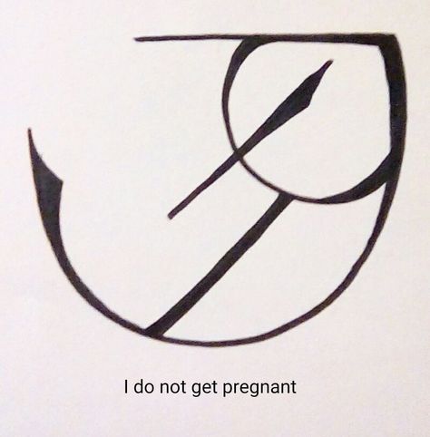 Sigil Athenaeum - “I do not get pregnant” sigil  requested by... Wiccan Sigils, Sigil Athenaeum, Ancestors Quotes, Fertility Calendar, White Witchcraft, Talisman Symbols, Chaos Magick, Witchy Tips, Magick Symbols