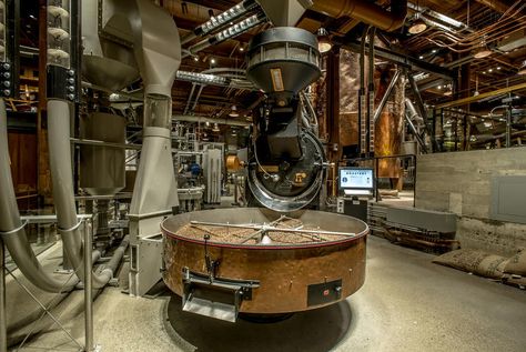 4 | The World's Largest Starbucks Is The Willy Wonka Factory Of Coffee | Co.Design | business + design Coffee Roasting Room, Roastery Coffee, Coffee Processing, Hot Apples, Coffee Process, Coffee Bean Roasters, Café Starbucks, Starbucks Seattle, Coffee Origin