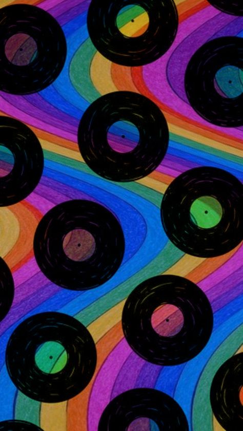 70s Vinyl Aesthetic, Retro Disco Wallpaper, Loud Aesthetic Wallpaper, 70s Disco Wallpaper, 70s Rainbow Aesthetic, Colorful 70s Aesthetic, 70s Background Wallpapers, Funky Backgrounds Wallpapers, 70s Vibes Wallpaper