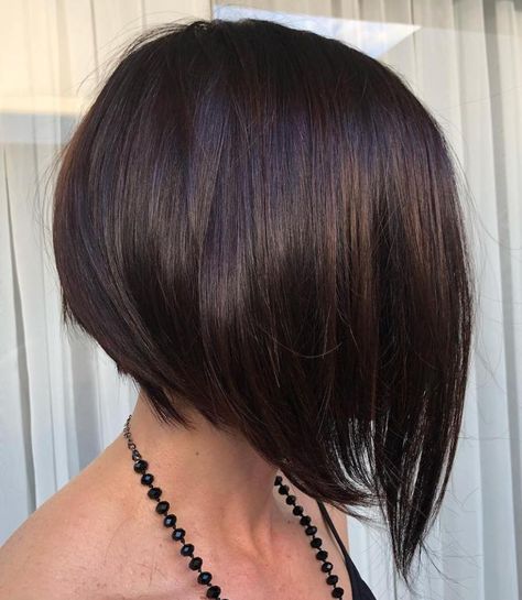 A Line Haircut, A Line Bob, Graduated Bob Haircuts, Line Bob Haircut, Balayage Bob, Brunette Bob, A Line Bobs, Hair Adviser, Curl Styles