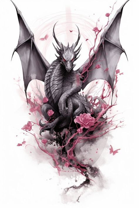 Tattoo Medieval, Dragon Tattoo Ideas, Bookish Tattoos, P Tattoo, Dragon Tattoo Art, Tattoos To Cover Scars, Dragonfly Tattoo Design, Dragon Tattoo For Women, Clever Tattoos