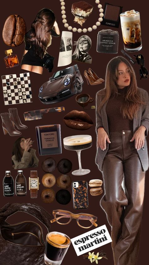 Coffee Core Aesthetic Outfits, Espresso Girl Aesthetic, Sade Girls Outfits, Espresso Girl, Brown Things, Mocha Girls, Chocolate Girl, Chocolate Girls, Coffee Girl