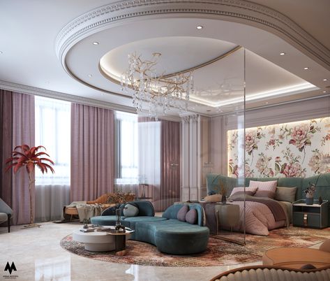 Design& 3D Visualization: @asmaa.mostafa.designs Located in : DOHA , QATAR . Lady Room Ideas, Casas The Sims 4, Home Makeover, Luxury Bedroom, Home Building Design, Next Home, Room Makeover Bedroom, Dream House Interior, Room Makeover Inspiration