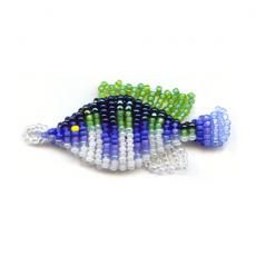 Beaded Fish Tutorial, Striped Fish, Pony Bead Animals, Beaded Fish, Seed Beads Diy, Loom Crochet, Fish Beads, Seed Bead Pattern, Pony Bead Patterns