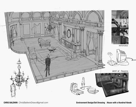 Environmental design/set dressing :: House with a Hundred Hands Set Dressing Concept Art, Places Background, Environmental Artwork, Vis Dev, Set Dressing, Perspective Art, Arts Ed, Environmental Design, Visual Development