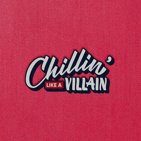 Chillin Like a Villain Villain Logo, Chillin Like A Villain, Custom Chain, Sayings And Phrases, For Today, Paper Crafts Diy, Picture Quotes, Sport Team Logos, Cross Stitch