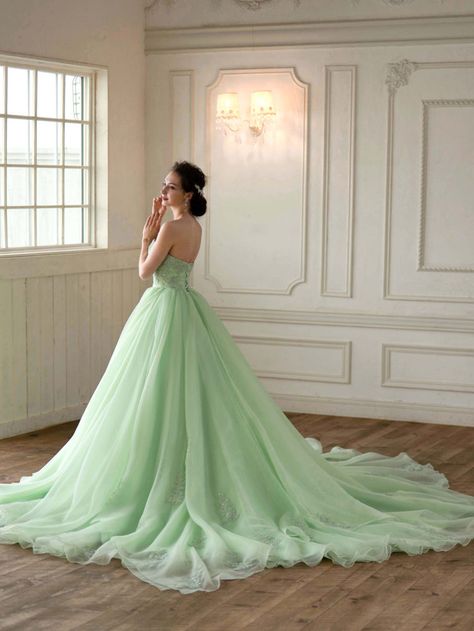 Wedding Gown Cuts, Disney Princess Gowns, Princess Fairy Dress, Matric Dress, Princesa Tiana, Function Dresses, Fairy Tale Wedding Dress, Princess Gown, Kesha