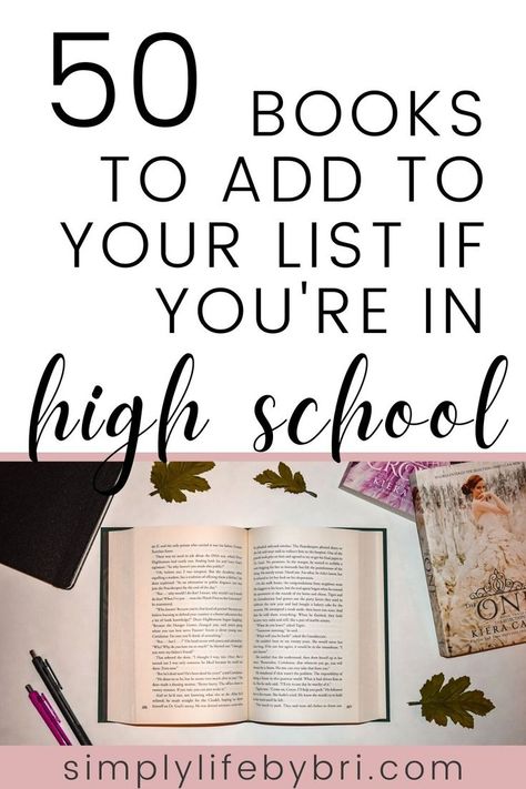 If you are looking for a good book for college or high school, I have the list for you! I love all genres and read a little of everything, so check out my must read books for teens list to find your next amazing read. Healthy student lifestyle. Student life. Books Every Student Should Read, Books Set In Highschool, Self Help Books For Teenagers, High School English Books Reading Lists, High School Reading List, Middle School Book List, Time Management College, High School Books, High School Reading