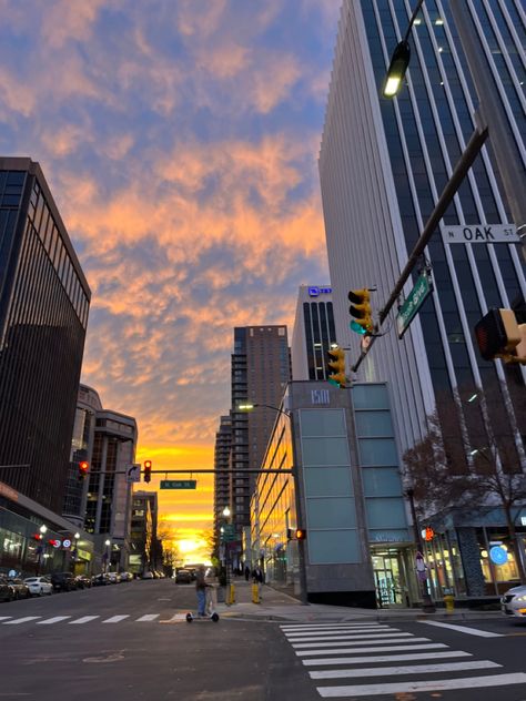 city views, city sunset, cotton candy skies, walking in the city with sunset and tall buildings and architecture, dc capital aesthetic City Outskirts Aesthetic, Sunny City Aesthetic, City Aesthetic Day, February Vibes, Cat Therian, City Aesthetics, Alevel Art, Oc Board, Building Aesthetic