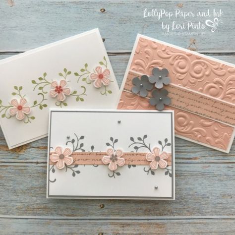 Business Thank You Cards, Quick Cards, Stamping Up Cards, Pretty Cards, Handmade Birthday Cards, Card Sketches, Floral Cards, Paper And Ink, Creative Cards