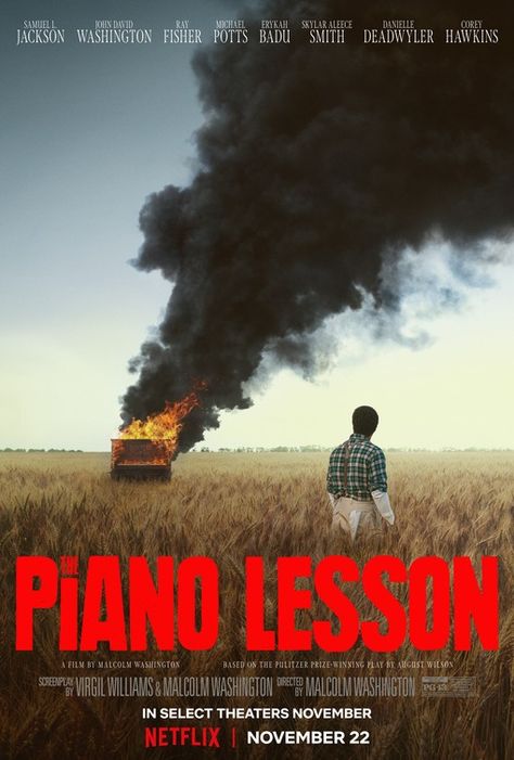 Click to View Extra Large Poster Image for The Piano Lesson The Piano Lesson Movie, John David Washington, David Washington, Coming Soon To Theaters, August Wilson, Netflix Original Movies, Samuel L Jackson, Movies By Genre, Movie Trailer