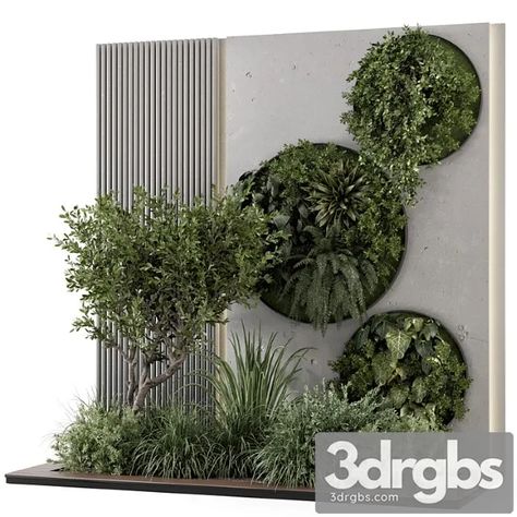 Download Link: https://3ds-max.org/plant/plants/indoor-wall-vertical-garden-in-concrete-base-set-1357-3dsmax-download/ Coastal Landscaping Ideas, Penthouse Garden, Wall Vertical Garden, Vertical Green Wall, Terraced Landscaping, Coastal Landscaping, Garden Wall Designs, Vertical Garden Indoor, Vertical Garden Design