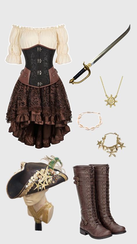 Princess Aesthetic Outfits, Ren Faire Outfits, Future Costume, Cute Group Halloween Costumes, Pirate Outfit, Fair Outfits, Pretty Halloween Costumes, Pirate Halloween, Holloween Costume