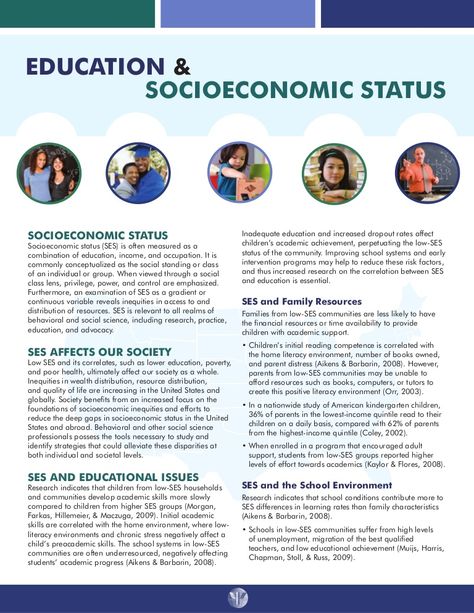 Education & Socioeconomic Status Fact Sheet Socioeconomic Status, Social Stratification, Social Inclusion, Socio Economic, 21st Century Classroom, Human Relations, Servant Leadership, Workplace Wellness, Social Class