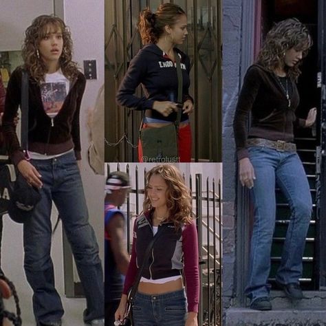 Honey’s outfits in Honey. Which outfit’s your favourite? • Honey 2003 ‧ Dance/Romance ‧ 1h 34m • #honey #movie #movies #outfit #outfits #2000s #00s #jessicaalba Do you like Honey’s wardrobe? Outfits From The Movie Honey, 2000s Music Video Outfits, Movie Honey Outfits, 2000s Megan Fox Outfits, Julie James Outfits, Y2k Movies Outfits, 2000s Shows Outfits, Honey Daniels Inspired Outfits, 2000s Rom Com Aesthetic Outfits