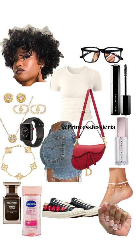 @princessjessieria Trendy Club Outfits, Baddie Outfits Summer, Black Teens Fashion, Teen Swag Outfits, Cute Outfits With Jeans, Stylish Summer Outfits, Outfit Inspo Casual, Cute Lazy Day Outfits, Cute Swag Outfits