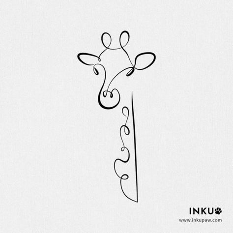 cute giraffe line tattoo design Tiny Giraffe Tattoo Simple, Giraffe Line Drawing Tattoo Ideas, Stand Tall Giraffe Tattoo, Minimal Giraffe Tattoo, Giraffe Silhouette Tattoo, One Line Giraffe Tattoo, Tattoo Ideas Giraffe, Line Drawing Giraffe, Giraffe Line Tattoo