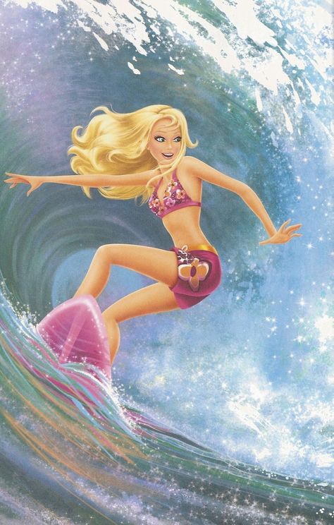 Old Barbie Movies Aesthetic Wallpaper, 90s Barbie Aesthetic, Barbie Movie Characters, Barbie Mermaid Tale, Barbie In A Mermaid Tale, Barbie Mermaid, Barbie Drawing, Barbie Summer, Barbie Cartoon