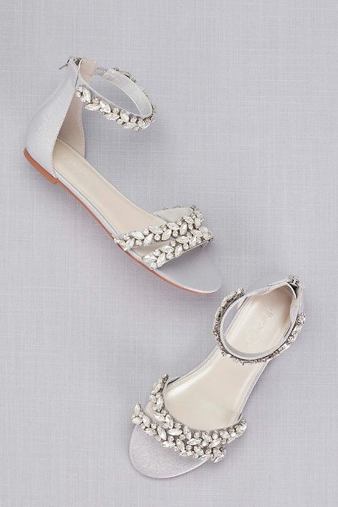 10 Cute + Comfortable Bridal Shoes For Your Wedding Reception Simple Wedding Shoes, Comfortable Bridal Shoes, Fashion Sandals Flat, Converse Wedding Shoes, Wedding Shoes Sandals, Wedge Wedding Shoes, Wedding Shoes Low Heel, Designer Wedding Shoes, Silver Bridesmaid