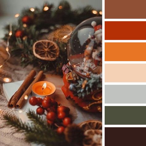 Nontraditional Christmas Colors, Christmas Palette Ideas, Yule Color Palette, Christmas Theme Colors, Rustic Christmas Color Palette, Vintage Christmas Color Palette, New Year Color Palette, January Color Palette, Christmas Colour Palette