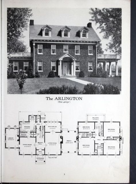 Second Empire House Plans, Second Empire House, Vintage Home Decor Ideas, Empire House, Vintage Floor Plans, Colonial House Plans, Vintage House Plans, Interior Vintage, Colonial Revival