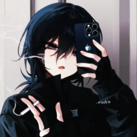 Emo Pfp Aesthetic, Snk Cosplay, Anime Black Hair, Tatuaje A Color, Cool Anime Backgrounds, Best Anime Couples, Dark Anime Guys, Gothic Anime, Anime Monochrome