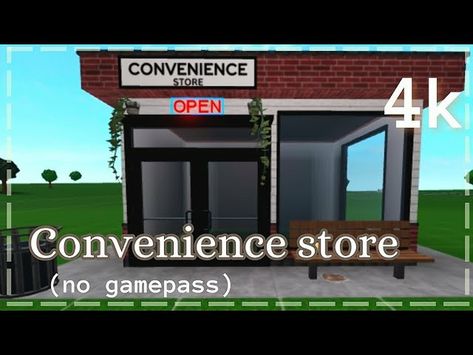 Convenience Store Exterior, Bloxburg Convenience Store, Build Bloxburg, Store Exterior, Fancy Dress Code, Store Opening, Like And Subscribe, Dress Code, Fancy Dress