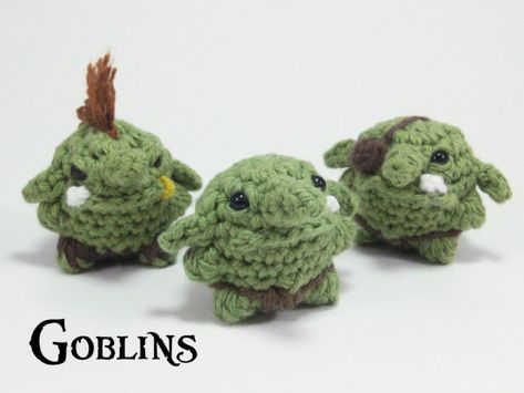 Goblin Amigurumi - Club Crochet Crochet Goblin Amigurumi, Crochet Dnd Pattern, Goblin Crochet Pattern, D&d Crochet Pattern, Dnd Crochet Patterns Free, Goblin Amigurumi, D&d Crochet, Dnd Crochet Patterns, Nerdy Amigurumi