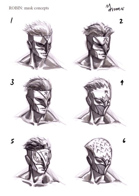 Hero Mask Concept Art, Superhero Mask Concept Art, Hero Mask Drawing, Superhero Mask Design Ideas, Super Hero Mask Design, Hero Mask Design, Masks Reference, Superhero Mask Design, Avian Character