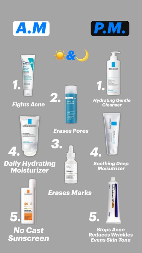 This AM/PM skin care routine is designed for normal to dry skin and is gentle enough for sensitive skin. Featuring hydrating and soothing products, it’s perfect for achieving a balanced, healthy complexion. Pm Skin Care Routine, Am Pm Skincare Routine, Pm Skincare Routine, Pm Skincare, Normal Skin Care Routine, Tretinoin Cream, Sensitive Skin Care Routine, Dry Skin Care Routine, Basic Skin Care Routine