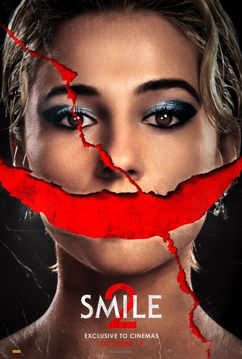 It will never let go. Watch the new Teaser Trailer for #Smile2 - Exclusive to cinemas October 17. #SmileMovie Hollywood Horror Movies, Smile Movie, Peter Jacobson, Rosemarie Dewitt, Kyle Gallner, Halloween Sleepover, Michael Turner, Christian Slater, Bryan Cranston