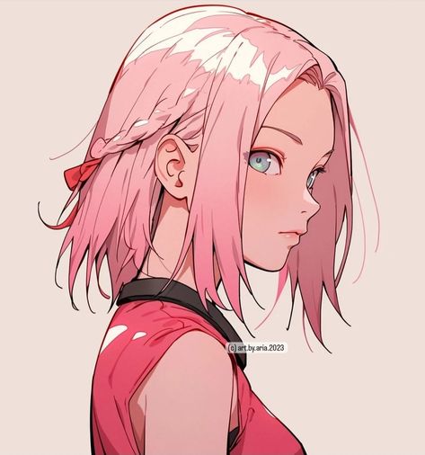 Sakura Haruno Modern, Sakura Haruno, Naruto Uzumaki, Naruto, Anime, Pink