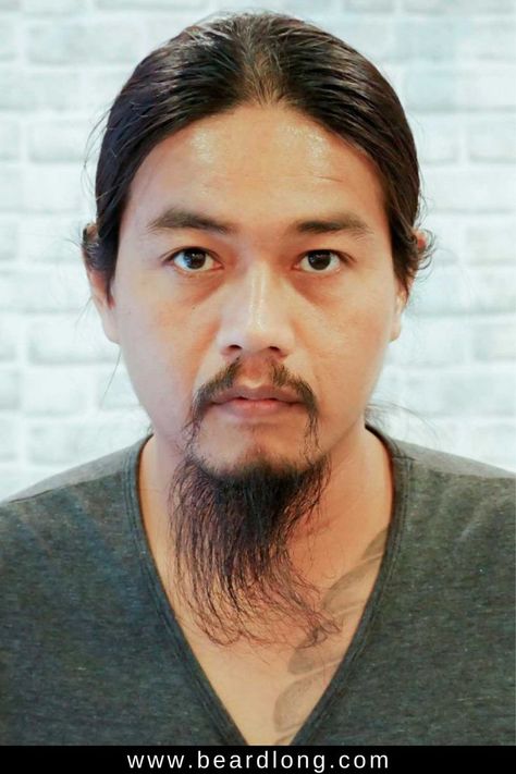 Asian Facial Hair, Popular Beard Styles, Beard Guide, Men Facial, Afro Hairstyles Men, Neck Beard, Grow A Beard, Soul Patch, Fu Manchu