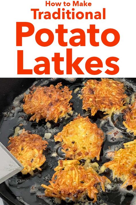 Jewish Potato Latkes, Potato Latkes Recipe, Potato Latke, Latke Recipe, Crispy Potato Pancakes, Celebration Recipes, Latkes Recipe, Potato Latke Recipe, Hanukkah Recipes