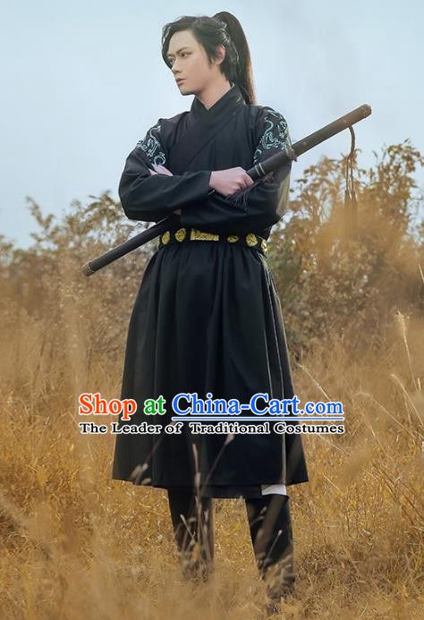 Traditional Chinese Ming Dynasty Swordsman Ancient Imperial Guard Hanfu Embroidered Fly Fish Clothing for Men Ming Dynasty Clothing Men, Ming Dynasty Clothing, Hanfu Princess, Chinese Style Wedding Dress, Ming Dynasty Hanfu, Chinese Clothing Traditional, Traditional Asian Clothing, Chinese Fancy Dress, Chinese Armor