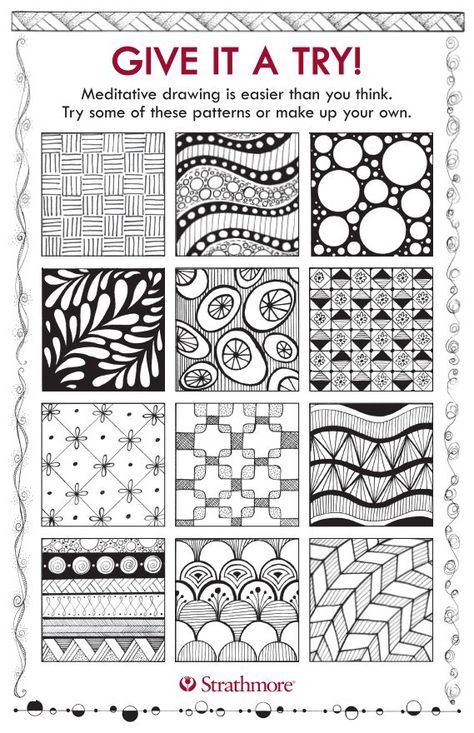 Meditation Drawing, Modele Zentangle, Zantangle Art, Zen Tangle, Tangle Doodle, Drawing Journal, Zentangle Designs, Doodle Inspiration, Tangle Art