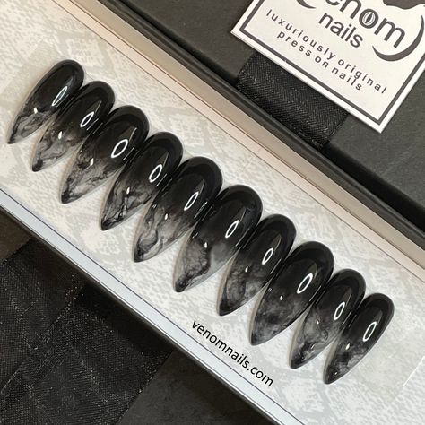 Black Lace Press On Nails, Press On Nails Stilleto, Base Nails, Black Almond Nails, Black Stiletto Nails, Gel Press On Nails, Black Tips, Gel Press, Nail Style