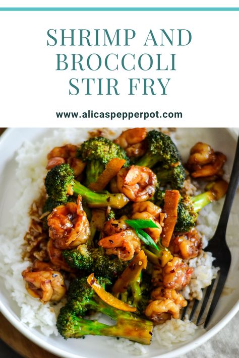 Shrimp and broccoli stir fry - Alica's Pepperpot Prawn And Broccoli Stir Fry, Shrimp And Broccoli Stir Fry Chinese, Shrimp Pineapple Stir Fry, Sweet Chili Shrimp And Broccoli, Rice Shrimp Broccoli, Asian Shrimp And Broccoli, Prawn And Broccoli Recipes, Chicken And Prawn Stir Fry, Shrimp With Broccoli Recipes